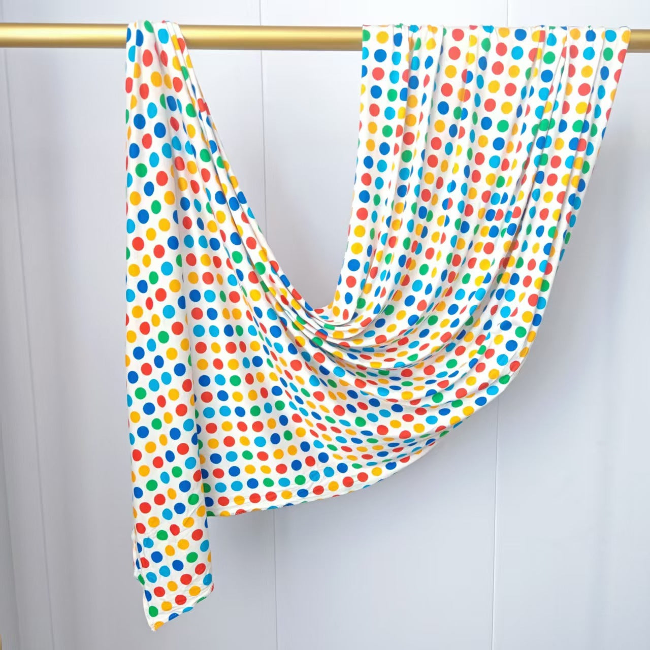 [High Quality Mercerized Cotton Print] Jersey Print Bohemian Watercolor Jersey Print Scarf