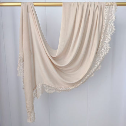 Cross-border explosive Malaysian cotton modal lace silk scarf headscarf skin-friendly, soft and breathable versatile scarf