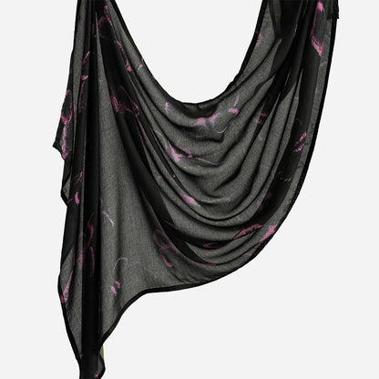 Southeast Asia's best-selling Bali yarn digital print versatile long scarf, fashionable trendy, soft, breathable, shawl headscarf