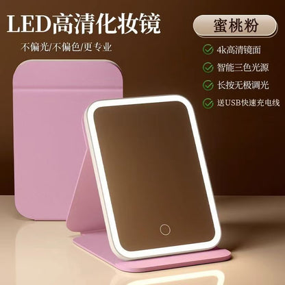 LED Foldable Vanity mirror with Light