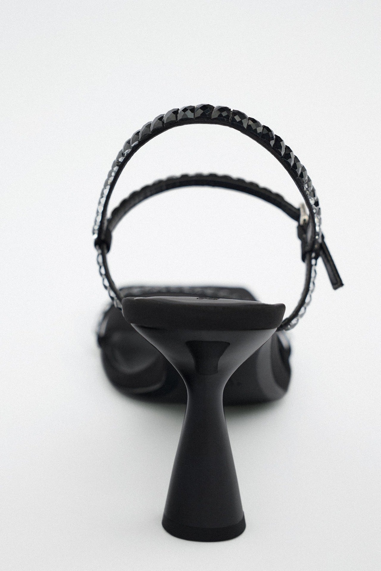Black Rhinestone Heels