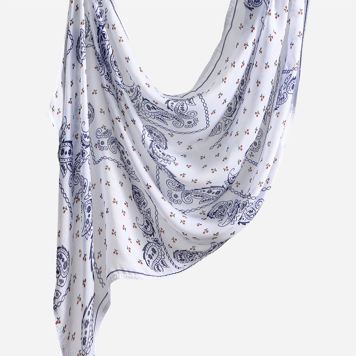 Southeast Asia's best-selling Bali yarn digital print versatile long scarf, fashionable trendy, soft, breathable, shawl headscarf