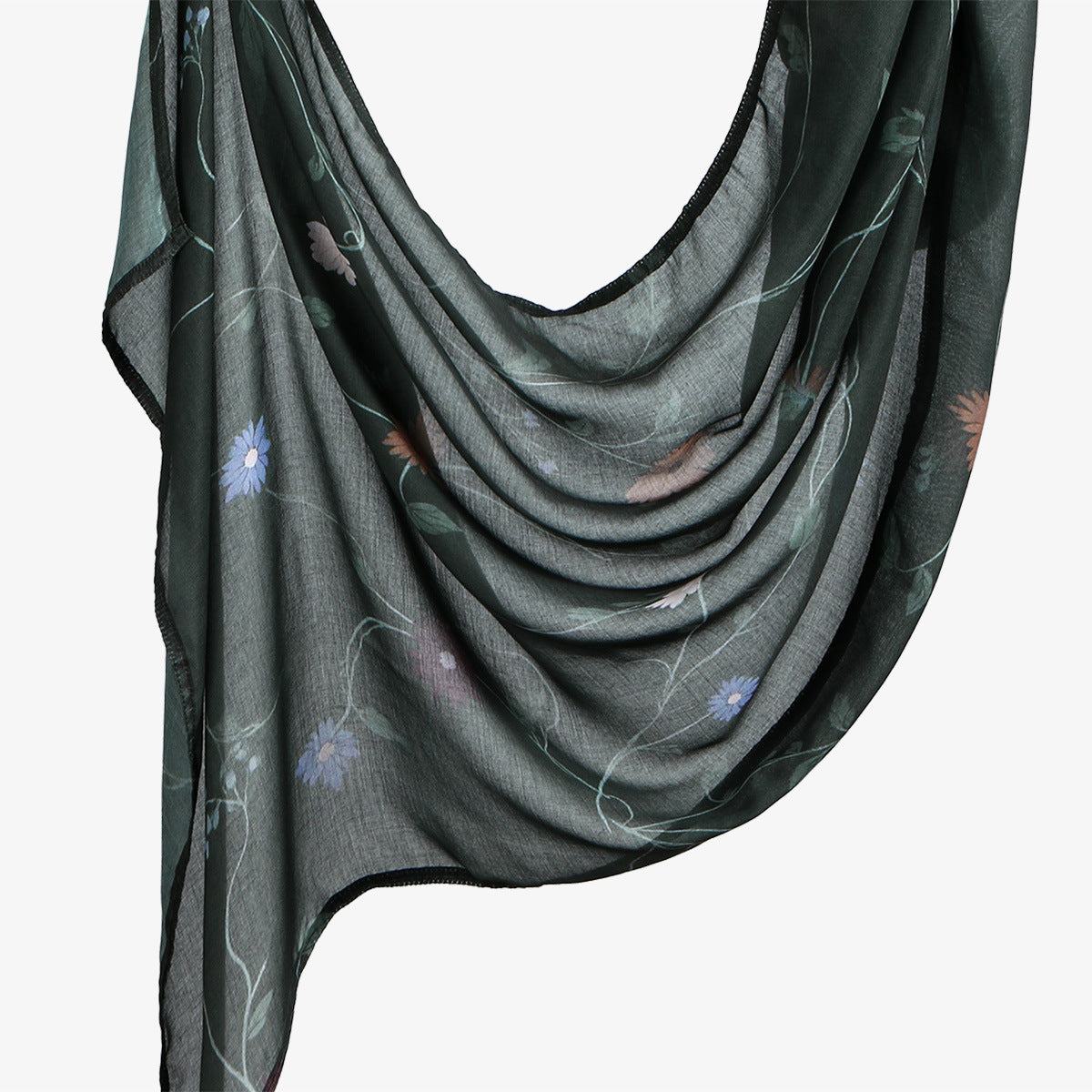 Southeast Asia's best-selling Bali yarn digital print versatile long scarf, fashionable trendy, soft, breathable, shawl headscarf