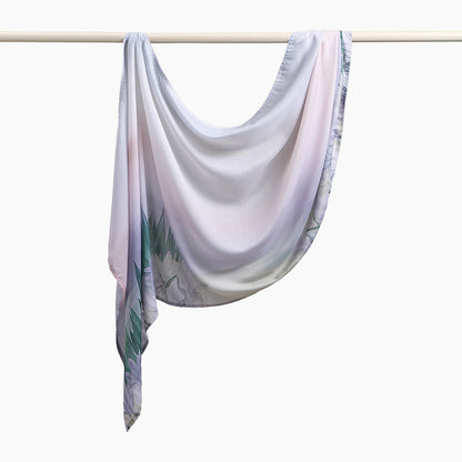 Southeast Asia's best-selling Bali yarn digital print versatile long scarf, fashionable trendy, soft, breathable, shawl headscarf