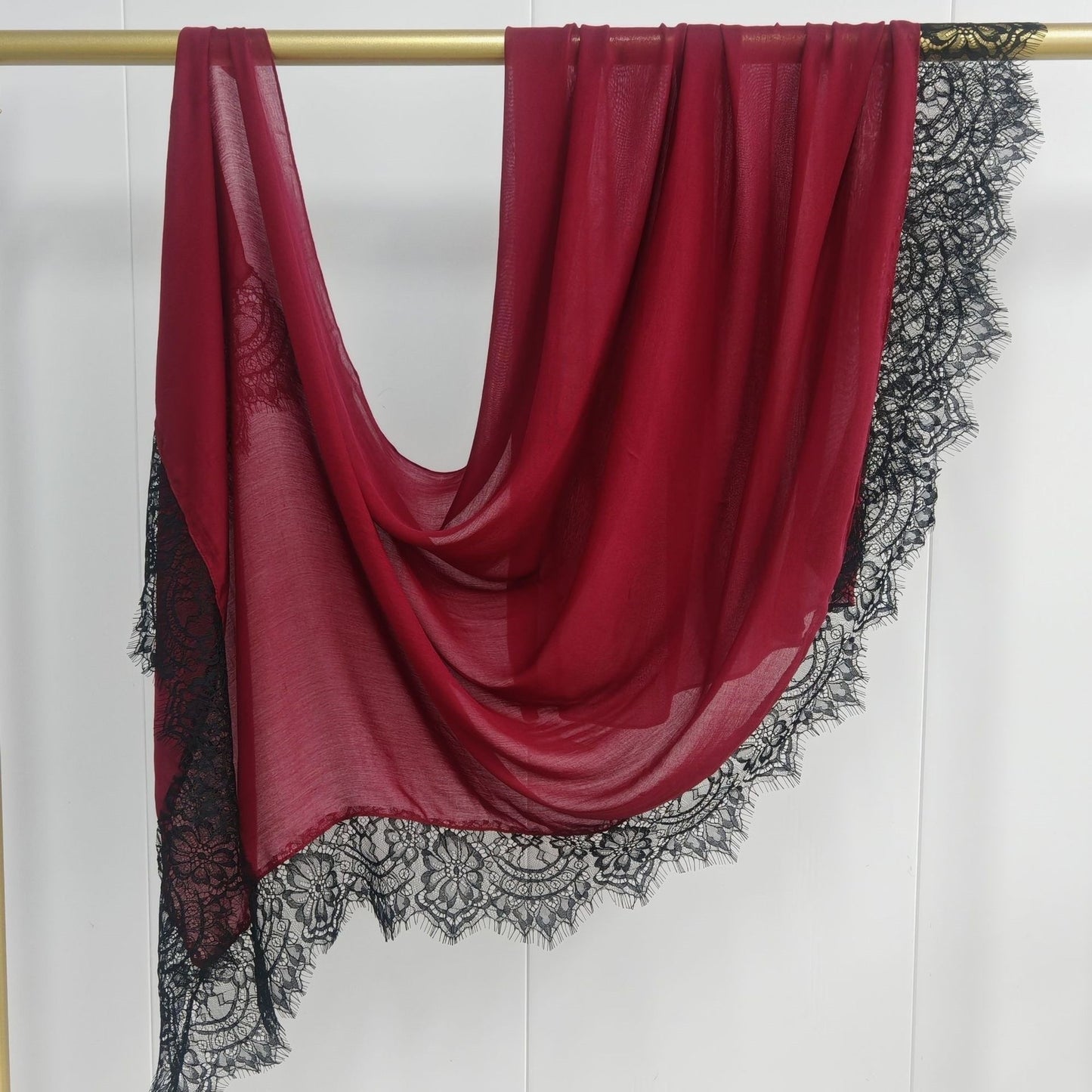 Cross-border explosive Malaysian cotton modal lace silk scarf headscarf skin-friendly, soft and breathable versatile scarf