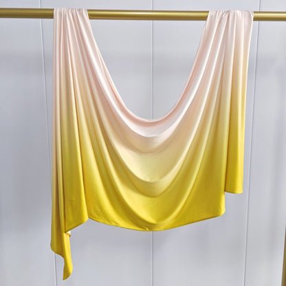 [Liquid jersey gradient] gradient liquid jersey premium Liquid Jersey hand-painted scarf for women