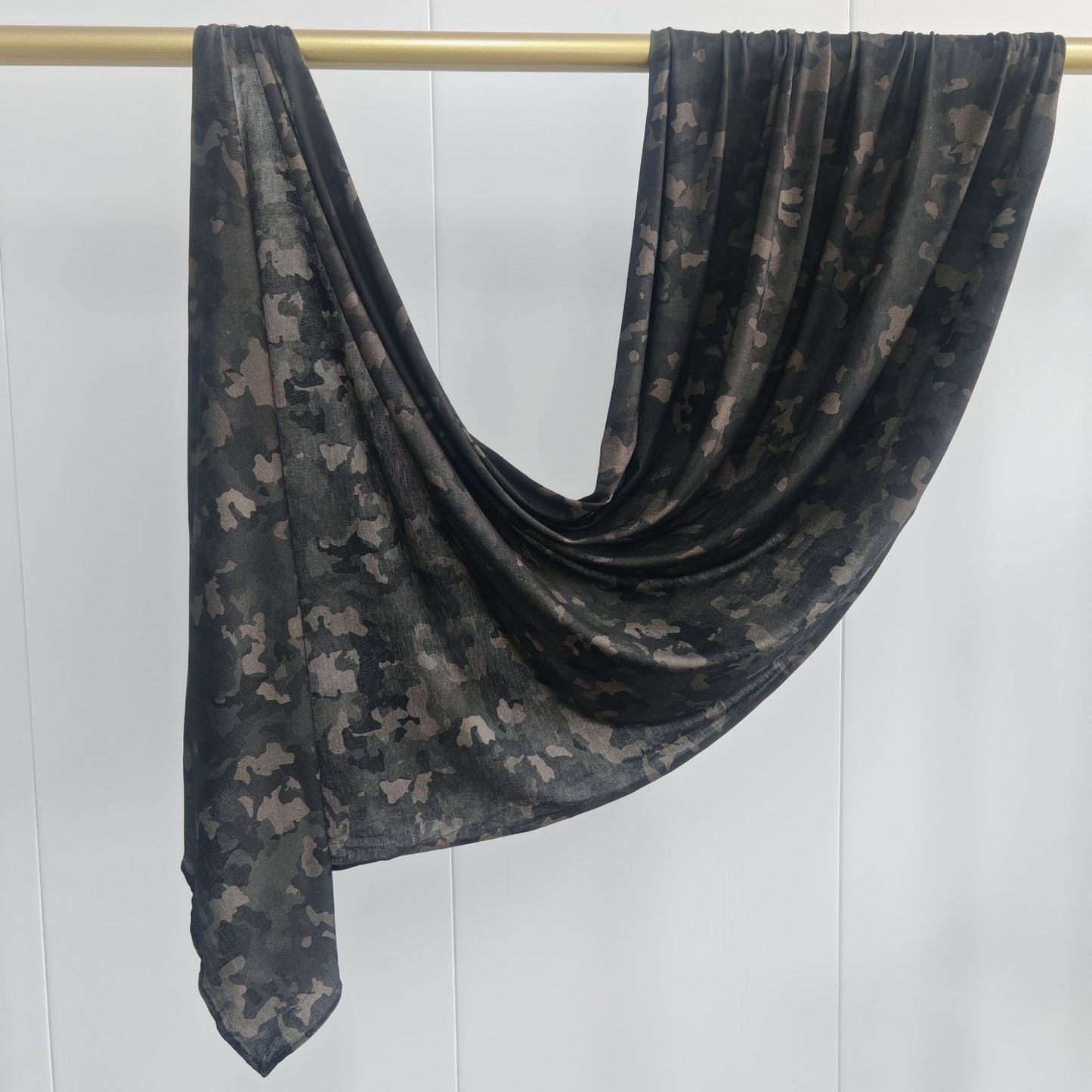 [High Quality Mercerized Cotton Print] Jersey Print Bohemian Watercolor Jersey Print Scarf