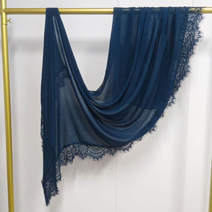 Cross-border explosive Malaysian cotton modal lace silk scarf headscarf skin-friendly, soft and breathable versatile scarf