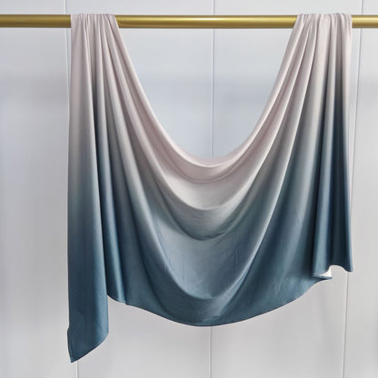 [Liquid jersey gradient] gradient liquid jersey premium Liquid Jersey hand-painted scarf for women