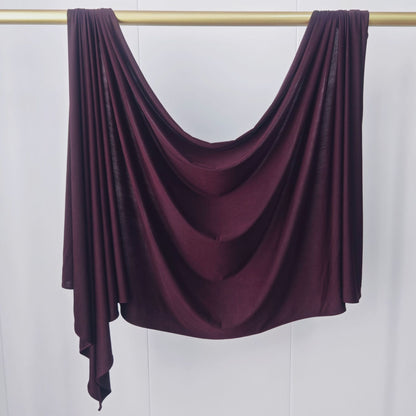 [Solid Color Liquid Jersey] Premium drape scarf Solid Color Breathable Liquid Jersey