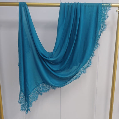 Cross-border explosive Malaysian cotton modal lace silk scarf headscarf skin-friendly, soft and breathable versatile scarf