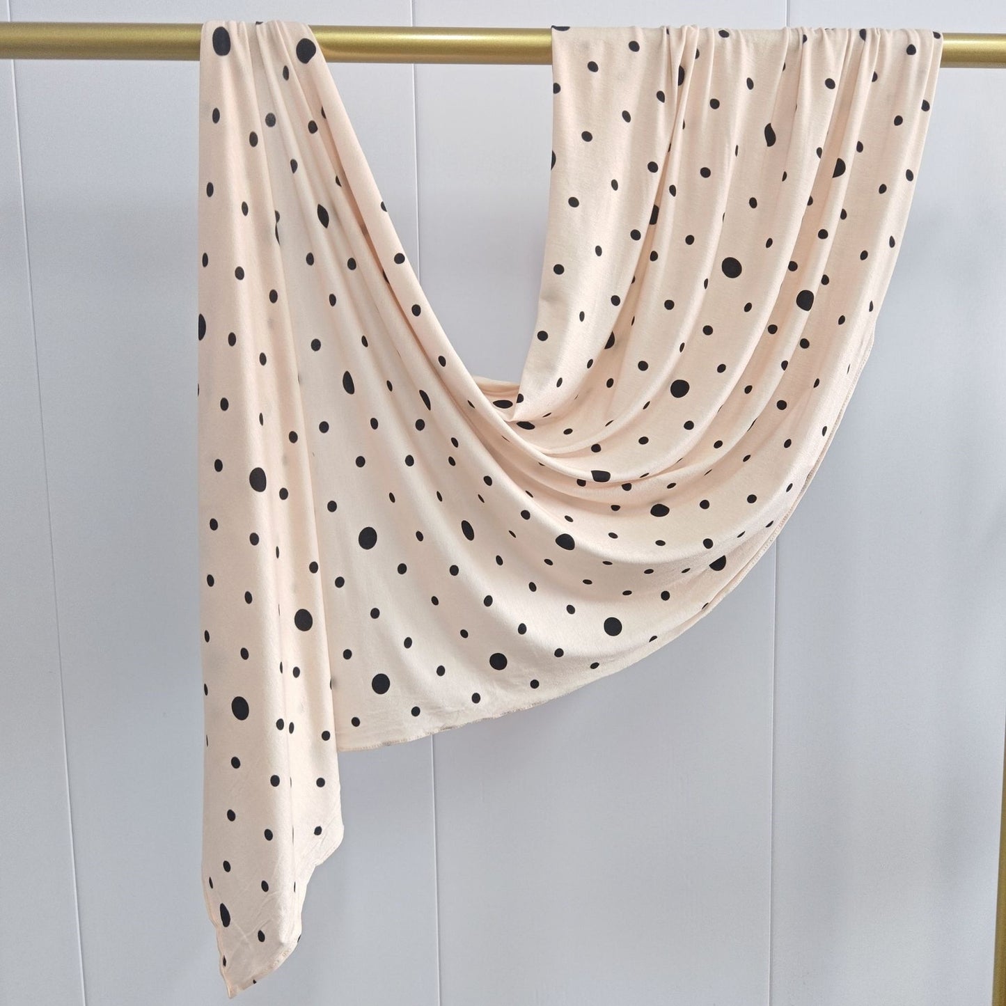 [High Quality Mercerized Cotton Print] Jersey Print Bohemian Watercolor Jersey Print Scarf