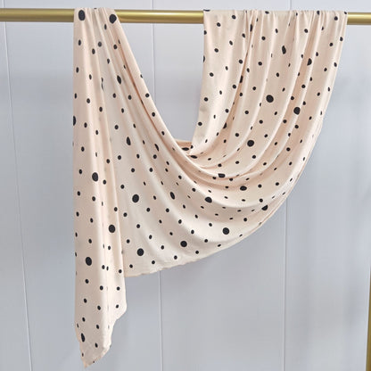 [High Quality Mercerized Cotton Print] Jersey Print Bohemian Watercolor Jersey Print Scarf