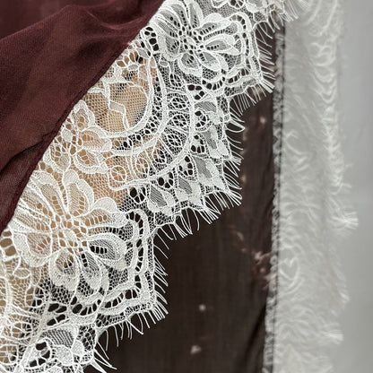 Modal print bohemian fashion lace scarf
