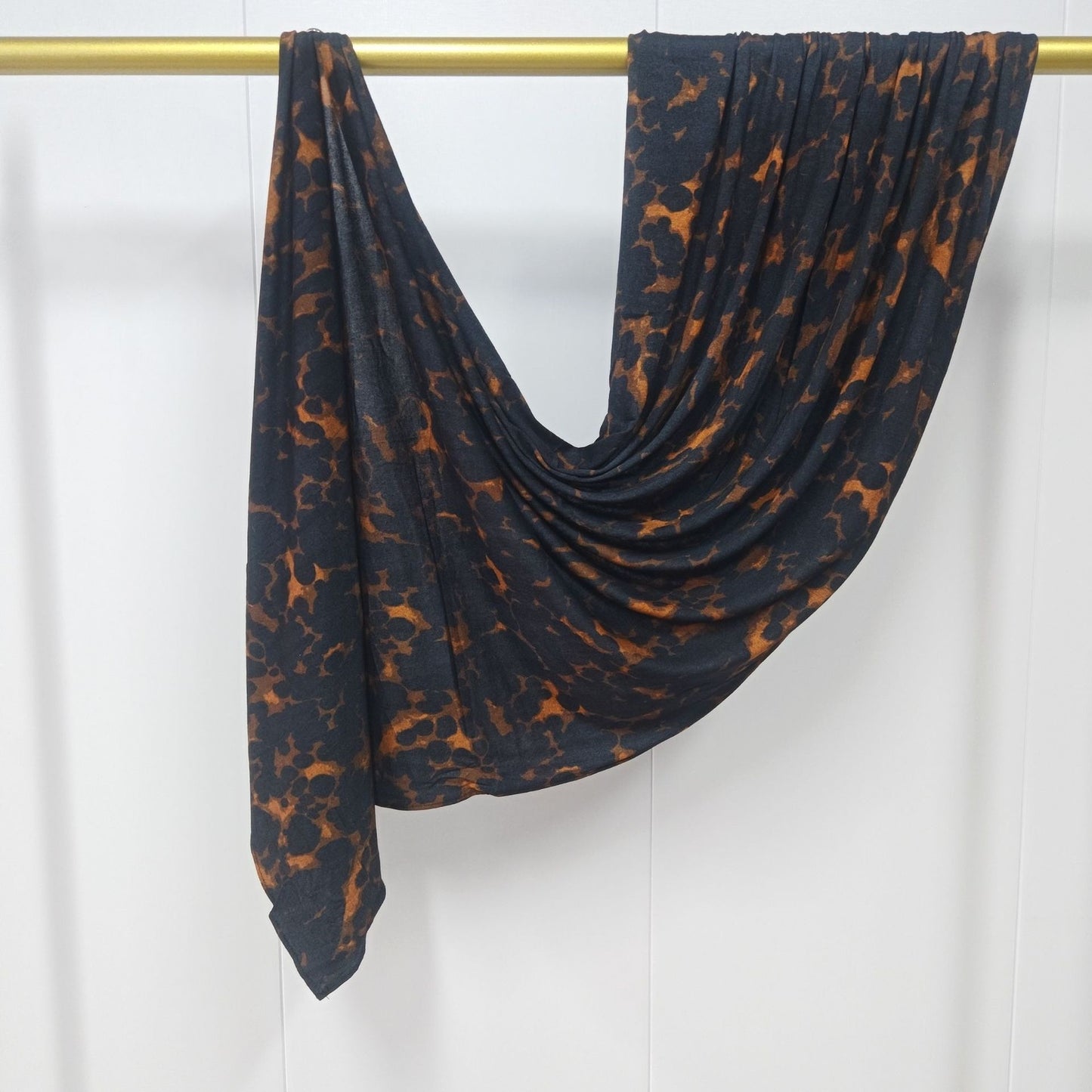[High Quality Mercerized Cotton Print] Jersey Print Bohemian Watercolor Jersey Print Scarf