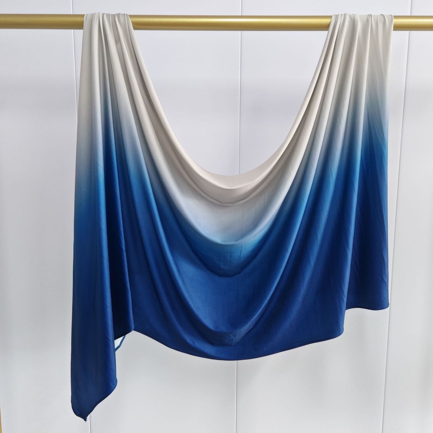 [Liquid jersey gradient] gradient liquid jersey premium Liquid Jersey hand-painted scarf for women