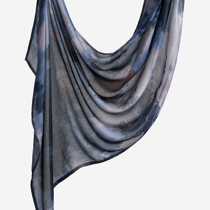Southeast Asia's best-selling Bali yarn digital print versatile long scarf, fashionable trendy, soft, breathable, shawl headscarf