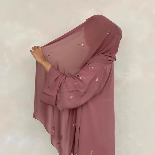 Floral Embroidery Abaya