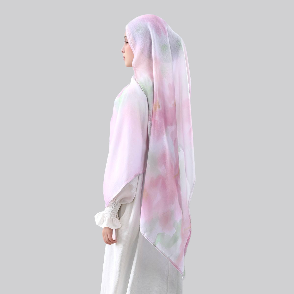 Southeast Asia's best-selling Bali yarn digital print versatile long scarf, fashionable trendy, soft, breathable, shawl headscarf