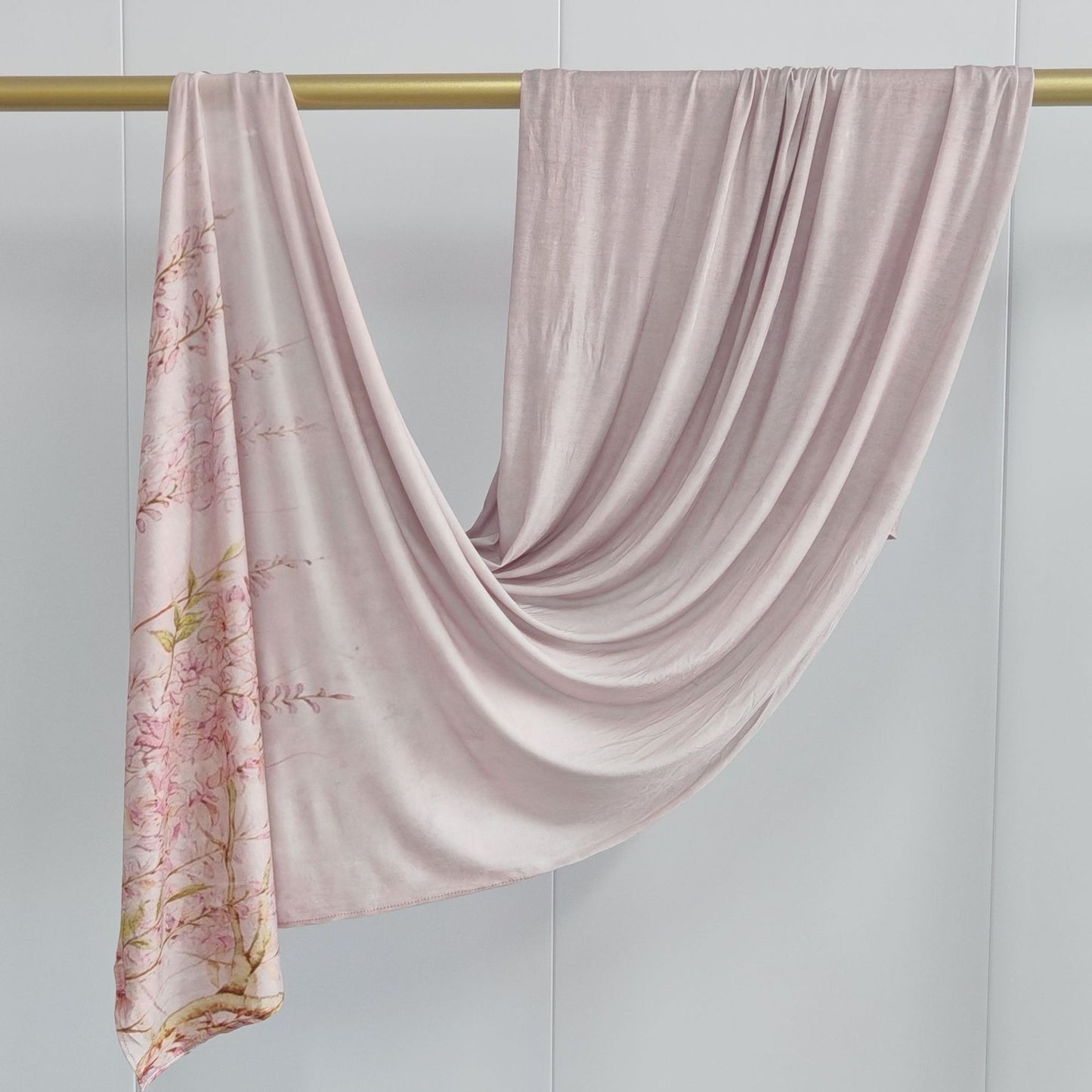 [High Quality Mercerized Cotton Print] Jersey Print Bohemian Watercolor Jersey Print Scarf