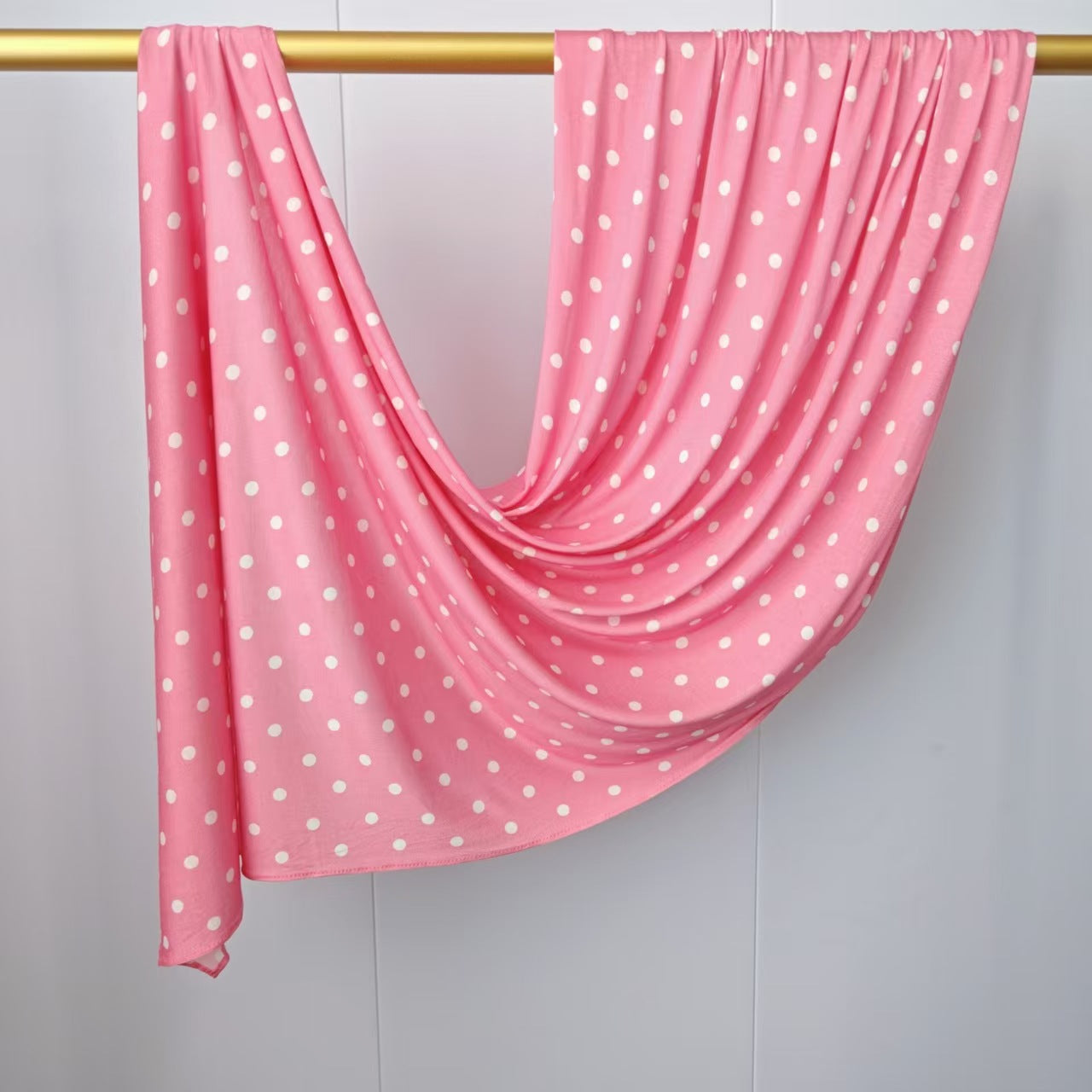 [High Quality Mercerized Cotton Print] Jersey Print Bohemian Watercolor Jersey Print Scarf