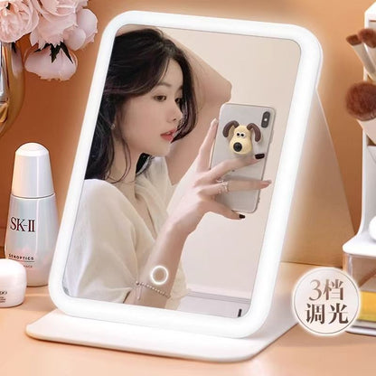 LED Foldable Vanity mirror with Light